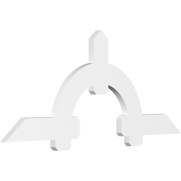 Ekena Millwork Ericson Architectural Grade PVC Gable Bracket, 72"W x 30"H x 2"D x 6"F, 10/12 Pitch GBP072X30X0206ERI00 - main